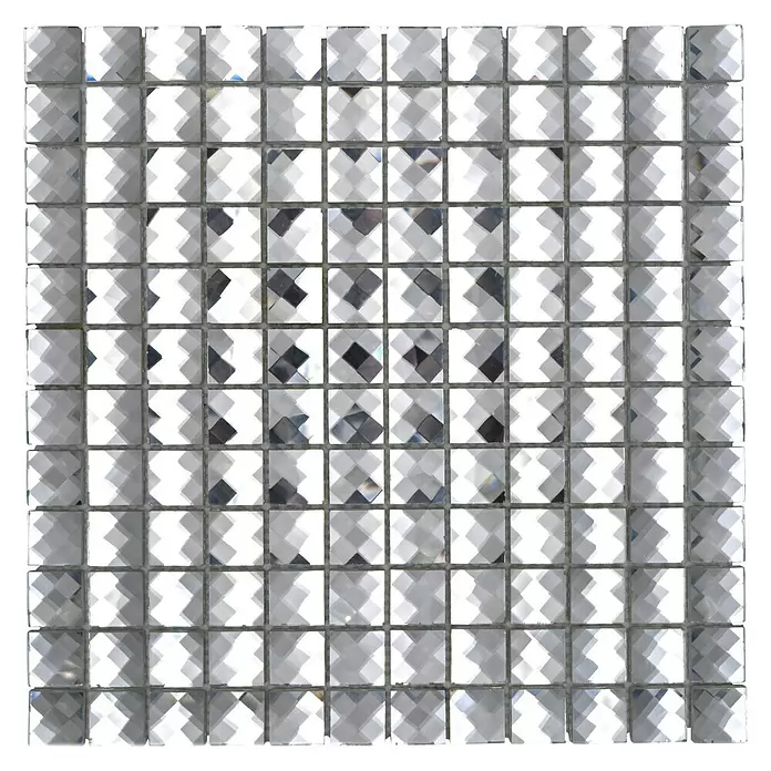Mozaïektegel vierkant glas XCM SV829 - 30 x 30 cm, Wit, Glanzend - Bovenaanzicht