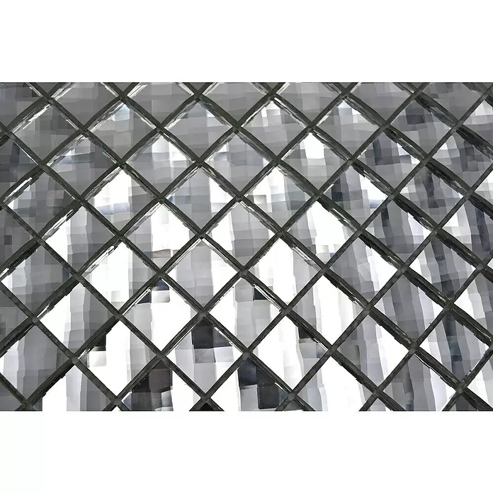 Mozaïektegel vierkant glas XCM SV829 - 30 x 30 cm, Wit, Glanzend - Close-up
