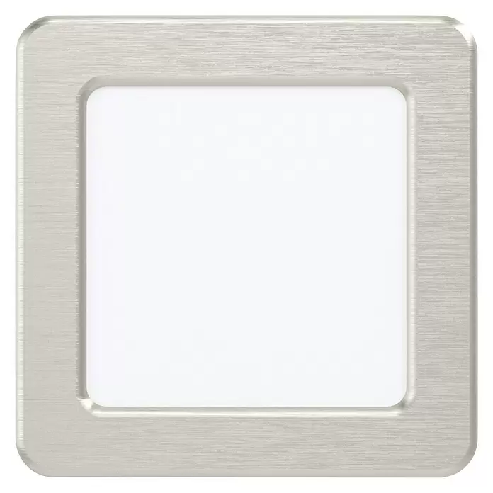 Eglo Fueva 5 LED-Einbauleuchte - 5,5 W, L x B x H: 11,7 x 11,7 x 2,6 cm, Nickel matt - Ansicht von unten