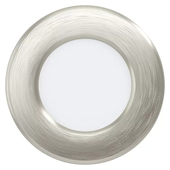 Eglo Fueva 5 LED-Einbauspot - 2,7 W, Warmweiß, Nickel matt, Ø x H: 8,6 x 2,6 cm - Ansicht von unten