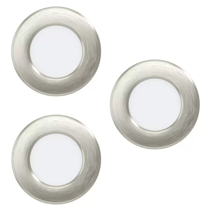Eglo Fueva 5 LED-Einbauleuchte - 2,7 W, Nickel matt, Warmweiß - Ansicht von unten