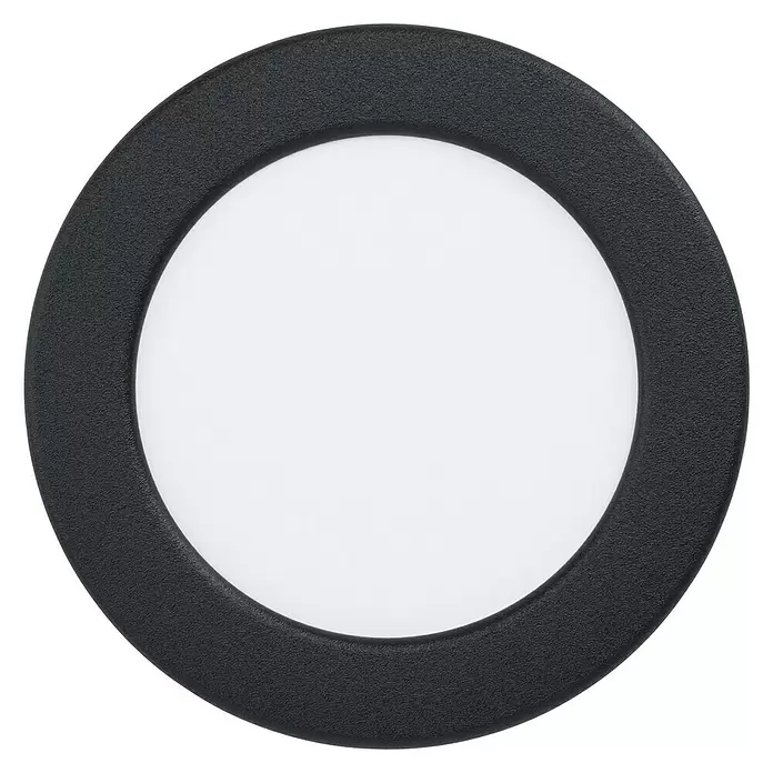 Eglo Fueva 5 LED-Einbauspot - 5,5 W, Warmweiß, Schwarz, Ø x H: 11,7 x 2,6 cm - Ansicht von unten
