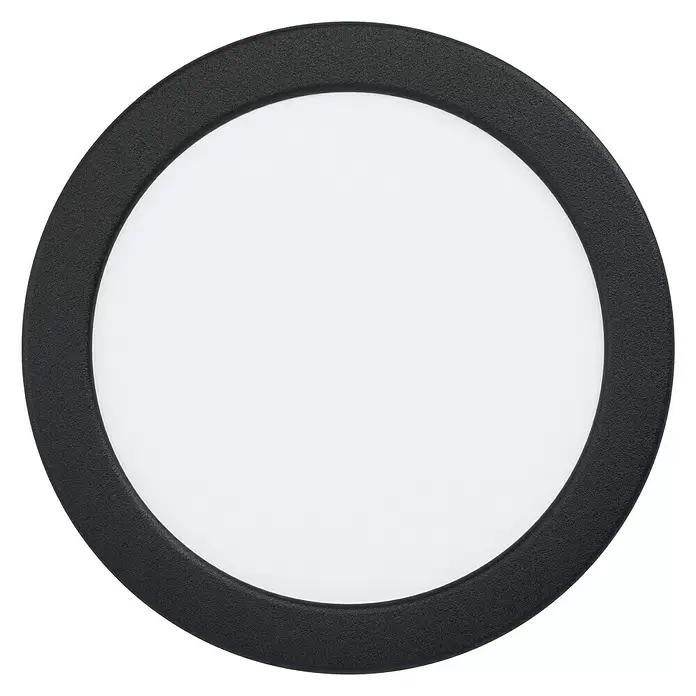 Eglo Fueva 5 LED-Einbauspot - 10,5 W, Warmweiß, Schwarz, Ø x H: 16,6 x 2,6 cm - Ansicht von unten