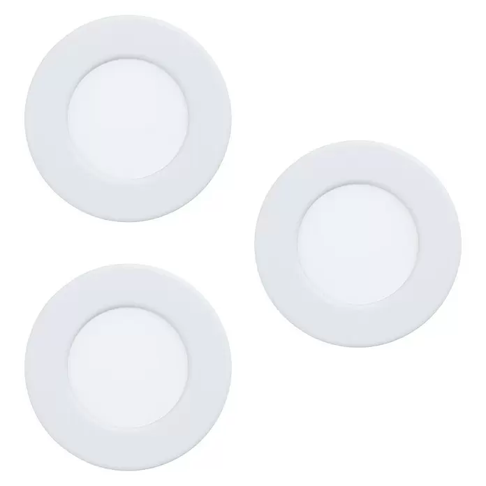 Eglo Fueva 5 LED-Einbauleuchte - 2,7 W, Weiß, Warmweiß - Ansicht von unten