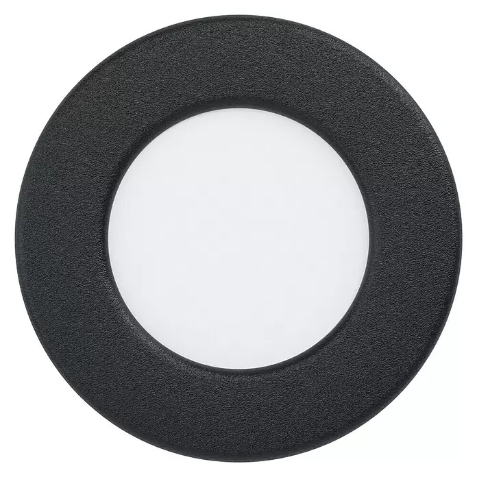 Eglo Fueva 5 LED-Einbauspot - 2,7 W, Warmweiß, Schwarz, Ø x H: 8,6 x 2,6 cm - Ansicht von unten