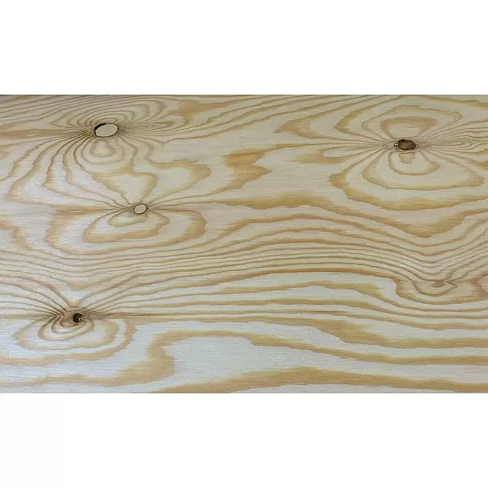 Sperrholzplatte Fixmaß - Kiefer, 1.250 x 620 x 12 mm - Detailaufnahme