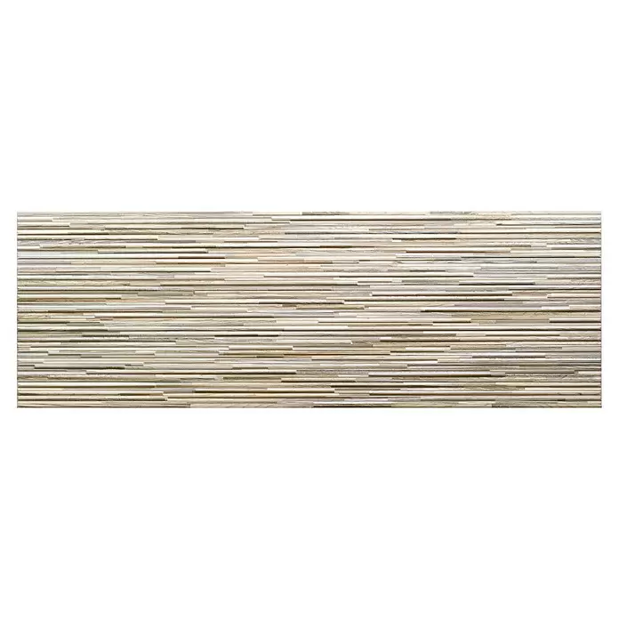 Wandfliese Layers Dekor - 30 x 90 cm, Beige, Matt - Draufsicht