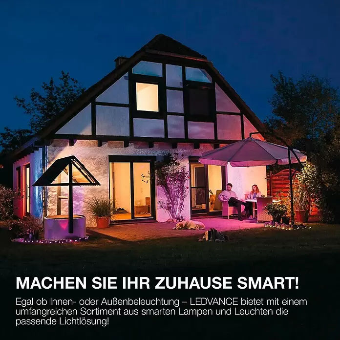 Ledvance Smart+ LED-Gartenspot Garten Spottwallspike 7W RGBW - 29,5 x 9 x 25 cm