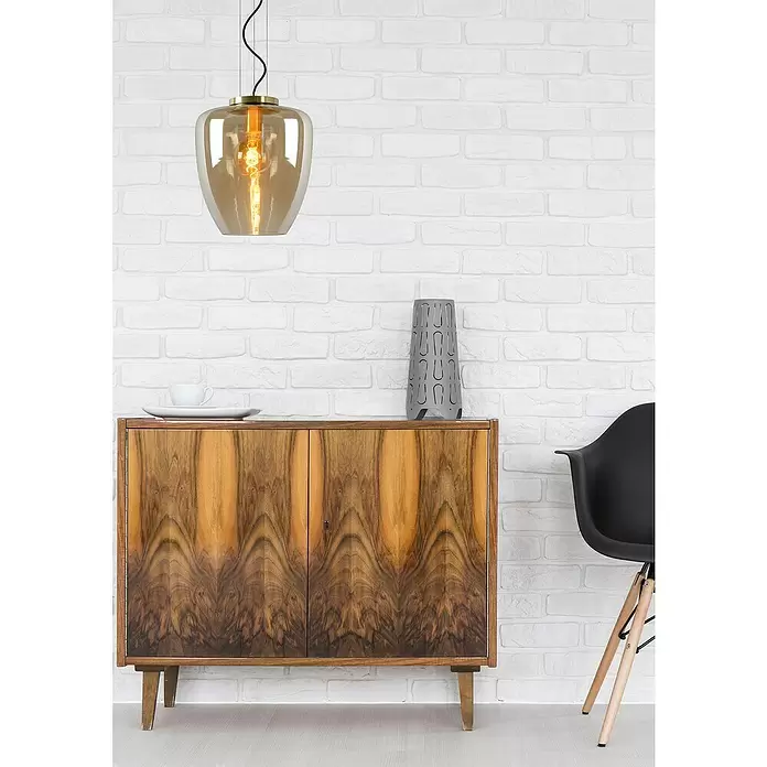 Lucide Pendelleuchte Florien - Höhe: 161 cm, Amber - Anwendungsbeispiel