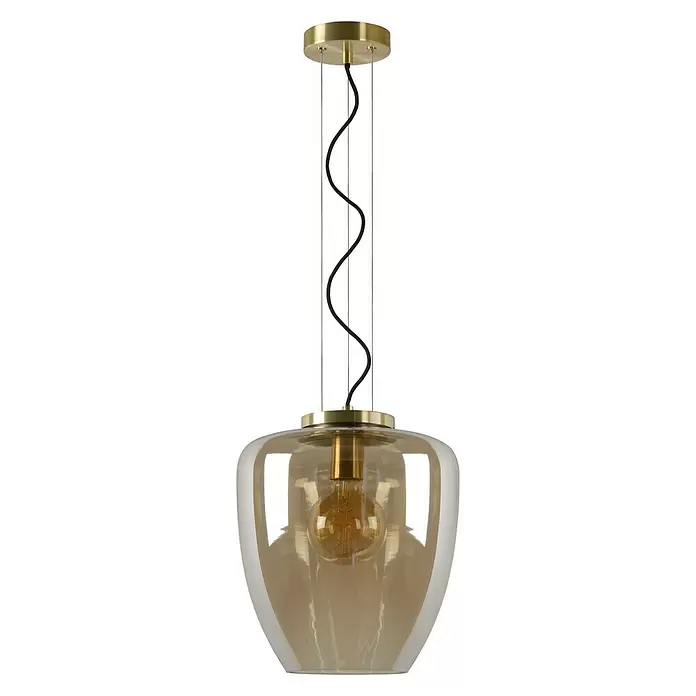 Lucide Pendelleuchte Florien - Höhe: 161 cm, Amber - Vorderansicht