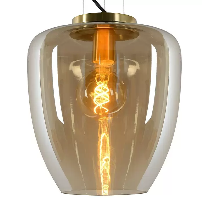 Lucide Pendelleuchte Florien - Höhe: 161 cm, Amber - Detailaufnahme