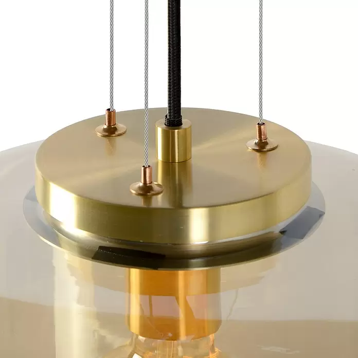 Lucide Pendelleuchte Florien - Höhe: 161 cm, Amber - Detailaufnahme