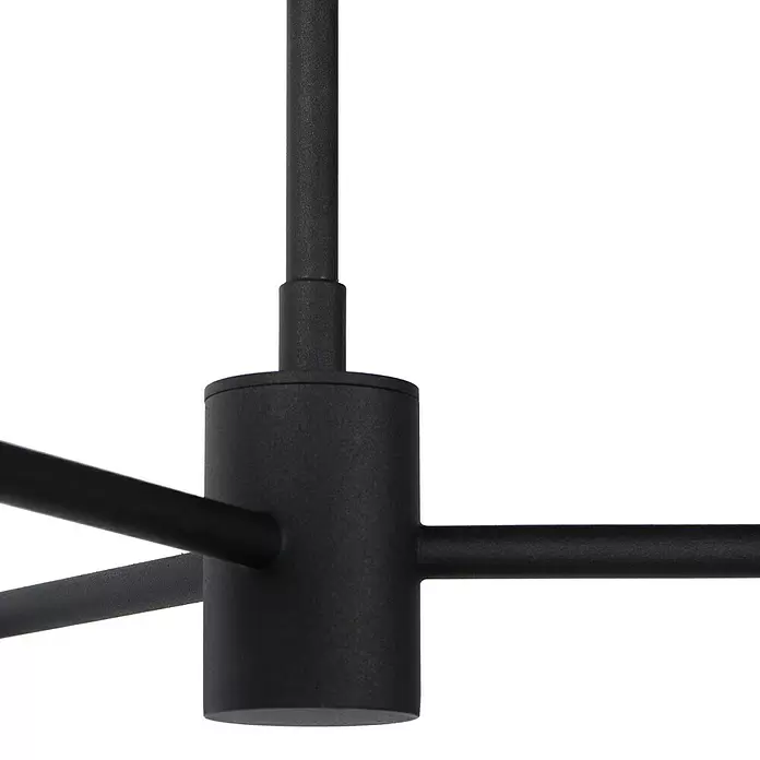 Lucide Devon LED-Pendelleuchte - Höhe: 65 cm, Schwarz - Detailaufnahme