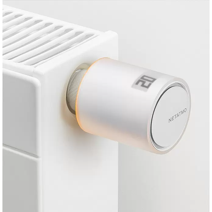 Netatmo Heizkörper-Thermostat - Weiß, Batteriebetrieben - Detailaufnahme