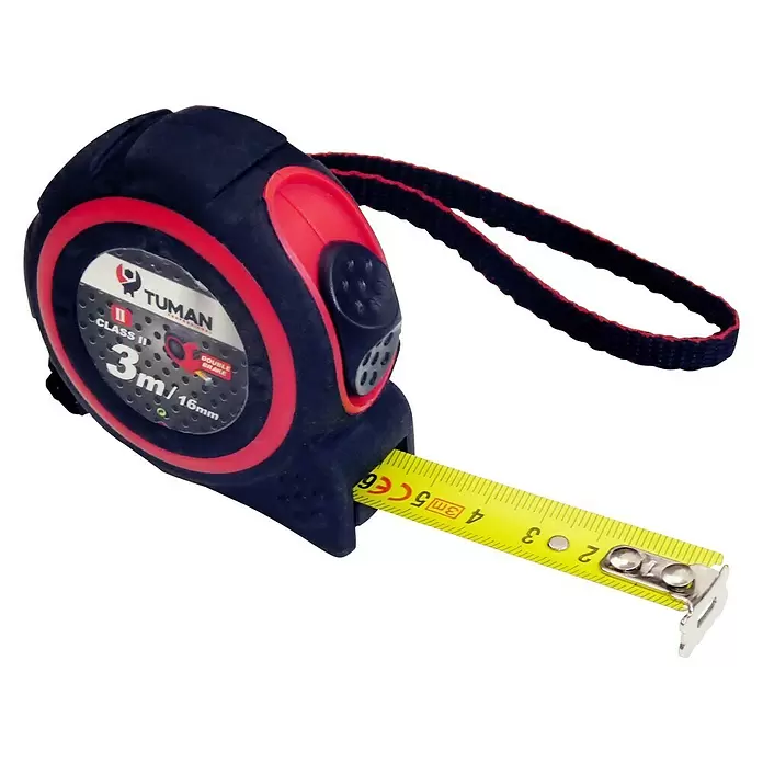 Flexómetro ABS - Longitud cinta métrica: 3 m, Anchura de cinta: 13 mm - Vista angular