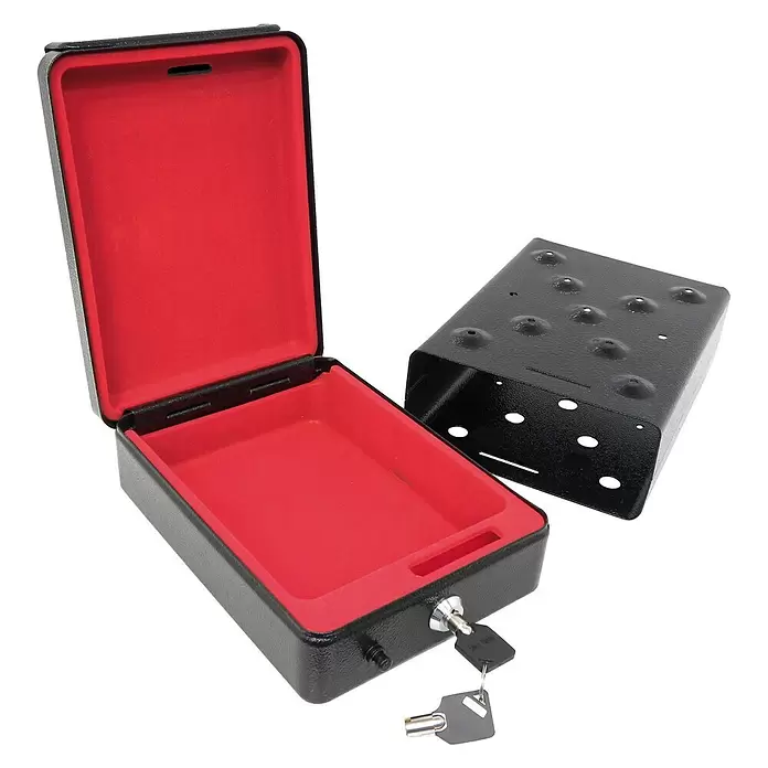 Carpoint Kluis Auto - l x b x h: 225 x 160 x 75 mm - Diagonaal zicht