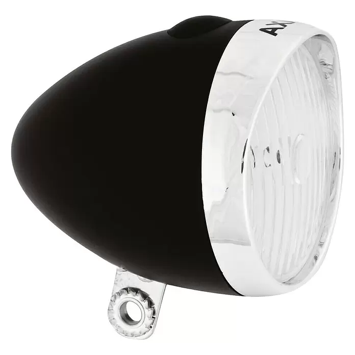 Axa Ledkoplamp Classic Tour - Zwart - Diagonaal zicht