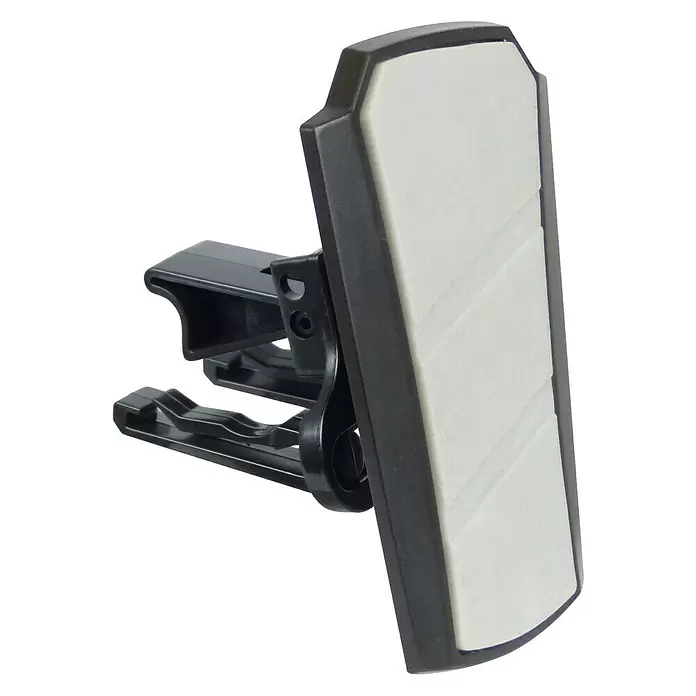 Telefoonhouder met kleefpad - Kunststof, Zwart - Diagonaal zicht