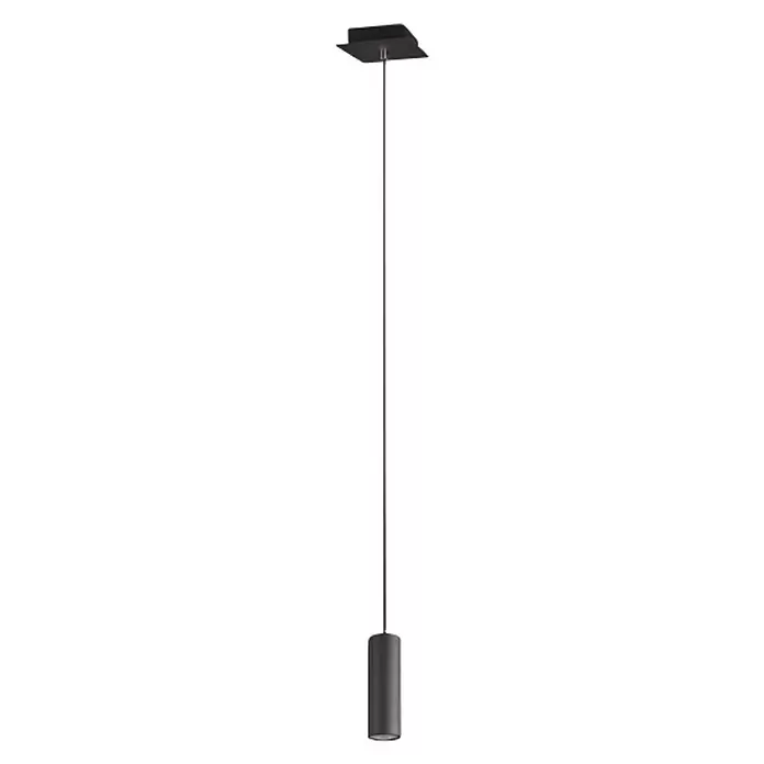 Trio Leuchten Marley Hanglamp Marley - 35 W, l x b x h: 12 x 12 x 150 cm, Zwart, GU10 - Vooraanzicht