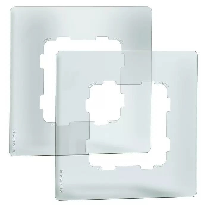 Xindar Marco protección simple pack 2 - Transparente, Plástico, En pared - Vista frontal