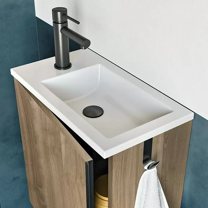Riva Badmöbel-Set Indus - 46 cm, Birke, Matt - Stimmungsaufnahme