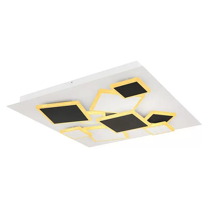 Lavida LED stropna svjetiljka Capri - 50 W, D x Š x V: 50 x 50 x 6,5 cm, Topla bijela - Pogled odozdo