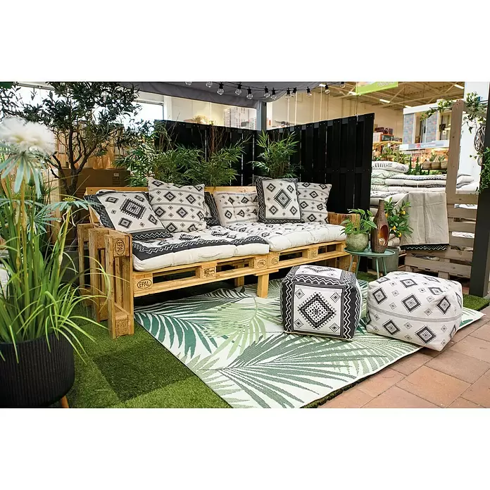 Zitkussen Manou Design - 120 x 40 x 8 cm, Europallet-kussen - Sfeeropname