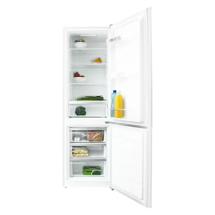 Inventum Koel-vriescombinatie KV1800W - Totale bruikbare inhoud: 259 l, 58 x 54,5 x 180 cm, Wit - Vooraanzicht