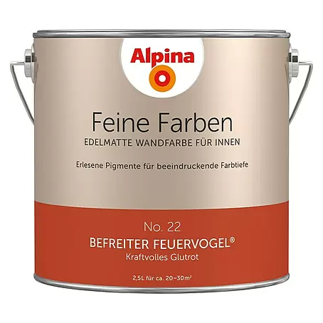 Alpina  Wandfarbe Befreiter Feuervogel