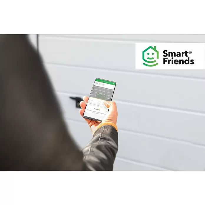 Schellenberg Garagentorantrieb Smart Drive M - Torfläche: Max. 8 m², Zugkraft: Max. 500 N - Anwendungsbeispiel