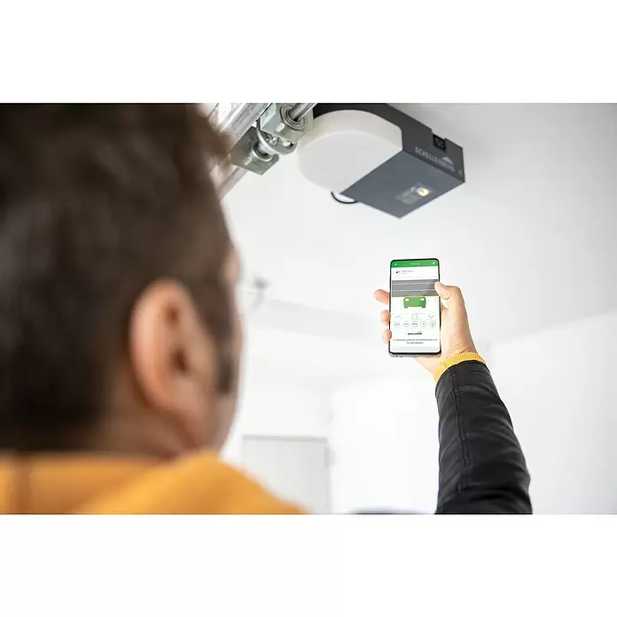 Schellenberg Garagentorantrieb Smart Drive L - Torfläche: Max. 10 m², Zugkraft: Max. 600 N - Anwendungsbeispiel
