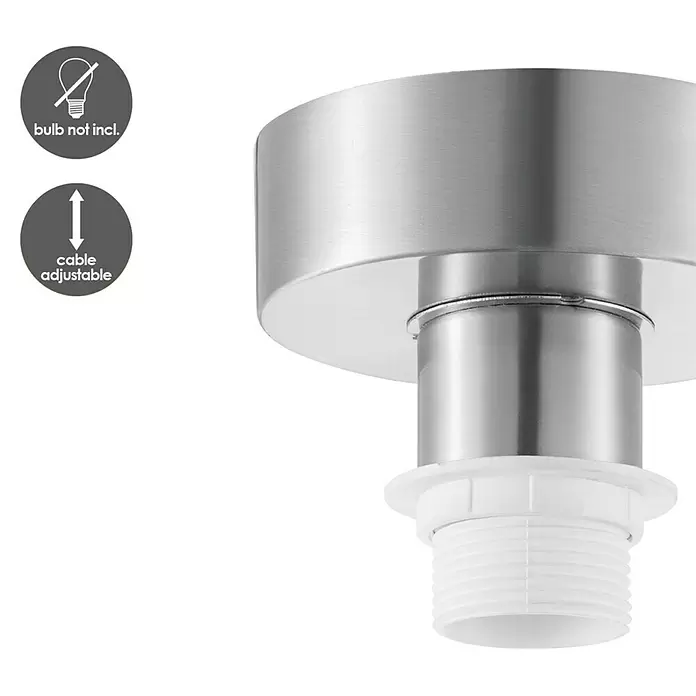 Home Sweet Home Deckenleuchte Dot - 60 W, Stahl matt, E27 - Skizze