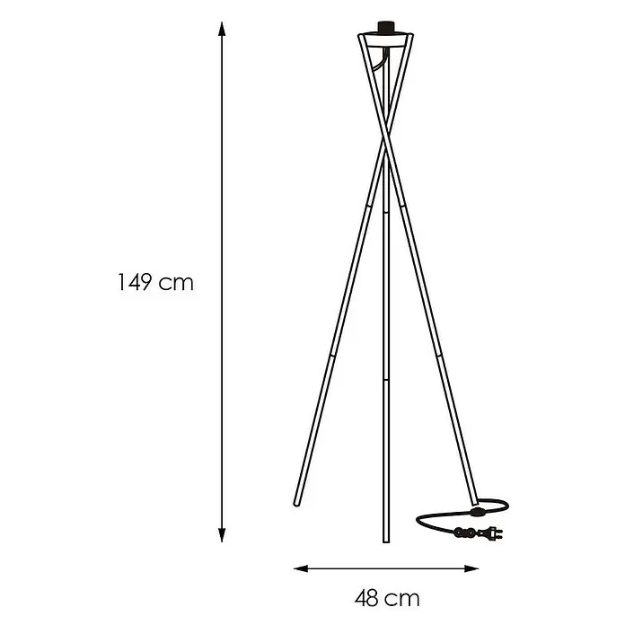 Home Sweet Home Lampenfuß Legs - Höhe: 149 cm - Skizze