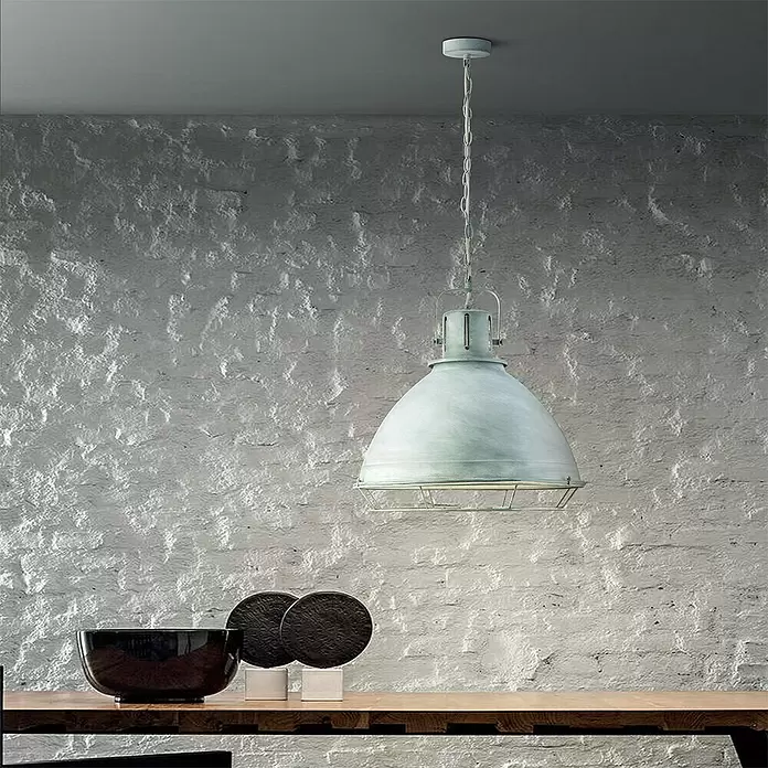 Home Sweet Home Ciment Pendelleuchte rund - Ø x H: 470 mm x 120 cm - Stimmungsaufnahme