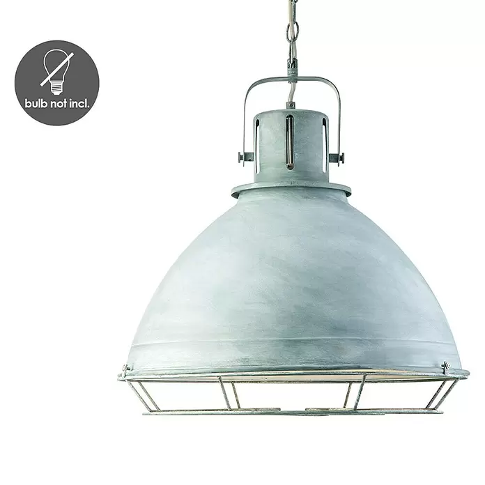 Home Sweet Home Ciment Pendelleuchte rund - Ø x H: 470 mm x 120 cm - Skizze