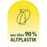 aus über 90 % Altplastik