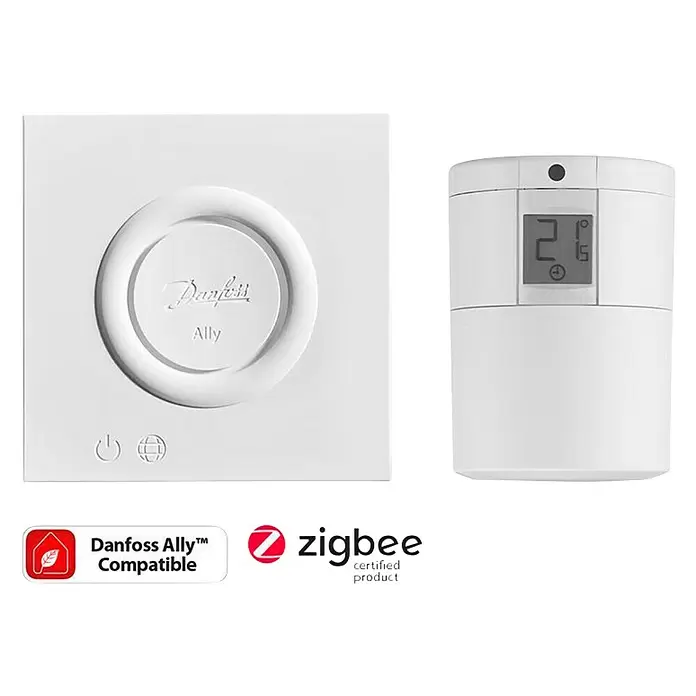 Danfoss Početni set Ally - Bijele boje - Pogled sprijeda
