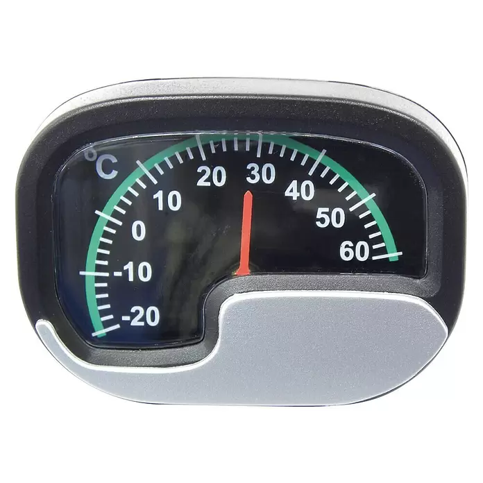 Carpoint Thermometer Auto - Zilver/Zwart - Vooraanzicht