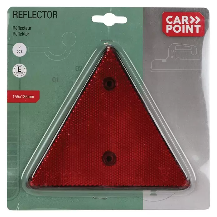 Carpoint Driehoekreflector - 2 st. - Top-down weergave