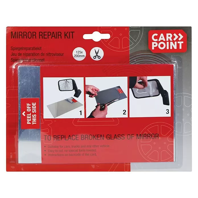 Carpoint Reparatiekit autospiegels - 12,5 x 20 cm - Top-down weergave