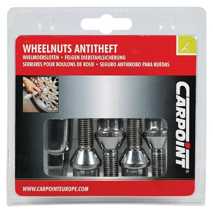 Carpoint Slotbout Wiel set Type B - 5 -delig - Top-down weergave