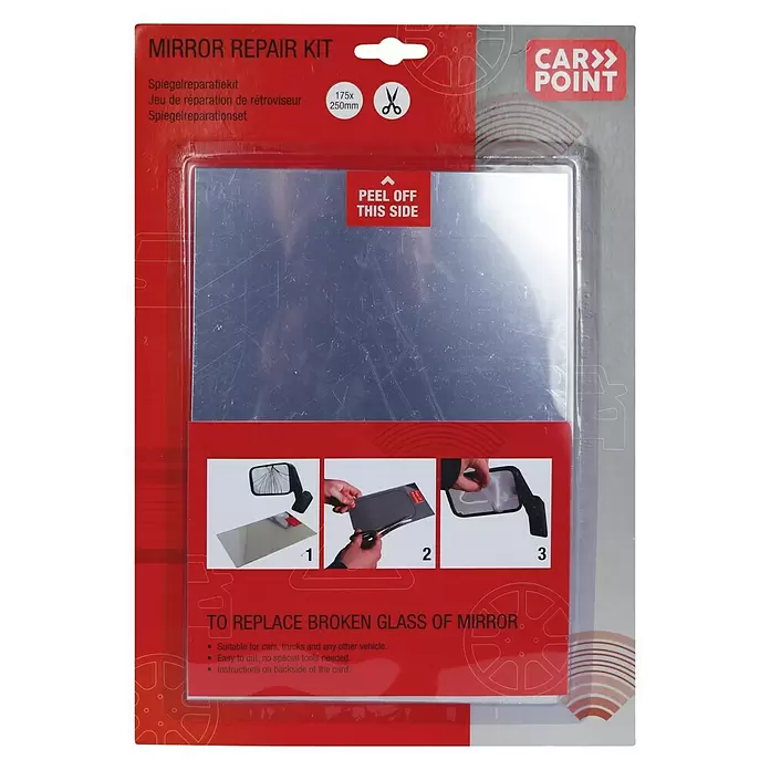 Carpoint Reparatiekit autospiegels - 17,5 x 25 cm - Top-down weergave