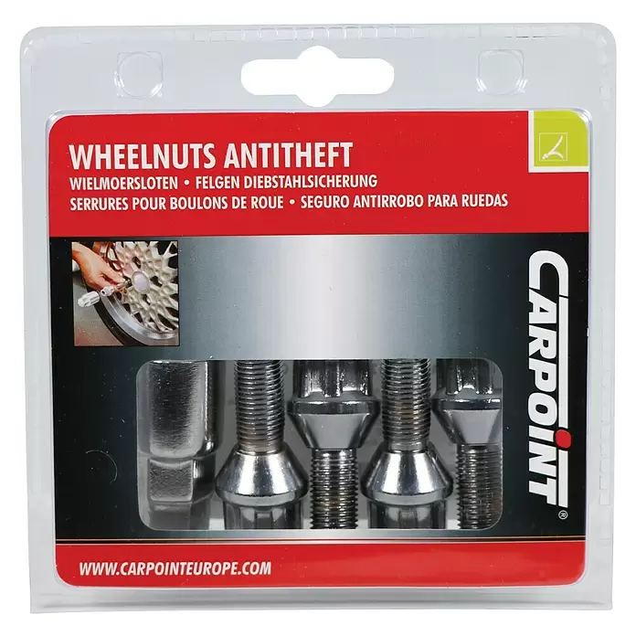Carpoint Slotbout Wiel set Type A - 5 -delig - Top-down weergave
