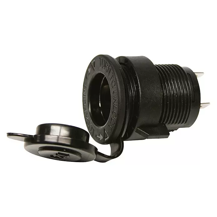 Carpoint Stekkerdoos Inbouw 12 V - 12 V - Diagonaal zicht