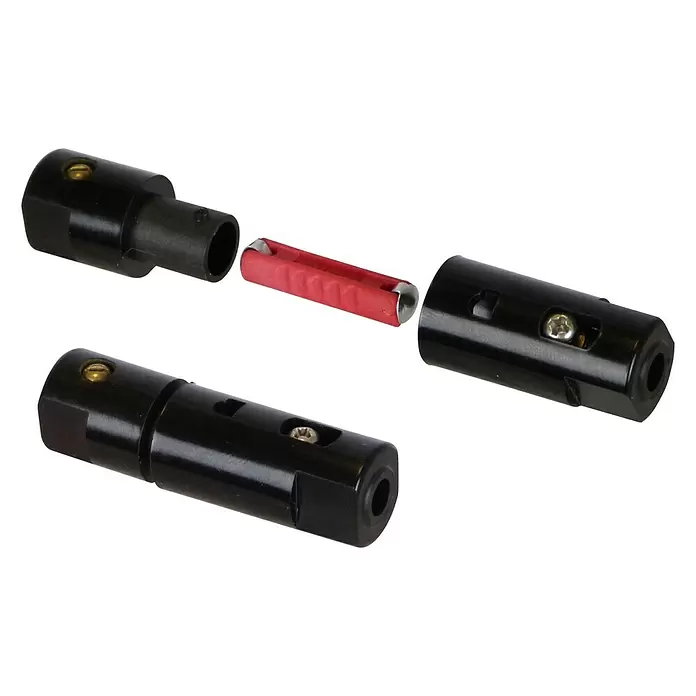 Carpoint Zekeringhouder met 2x 16A zekering - Zwart - Diagonaal zicht
