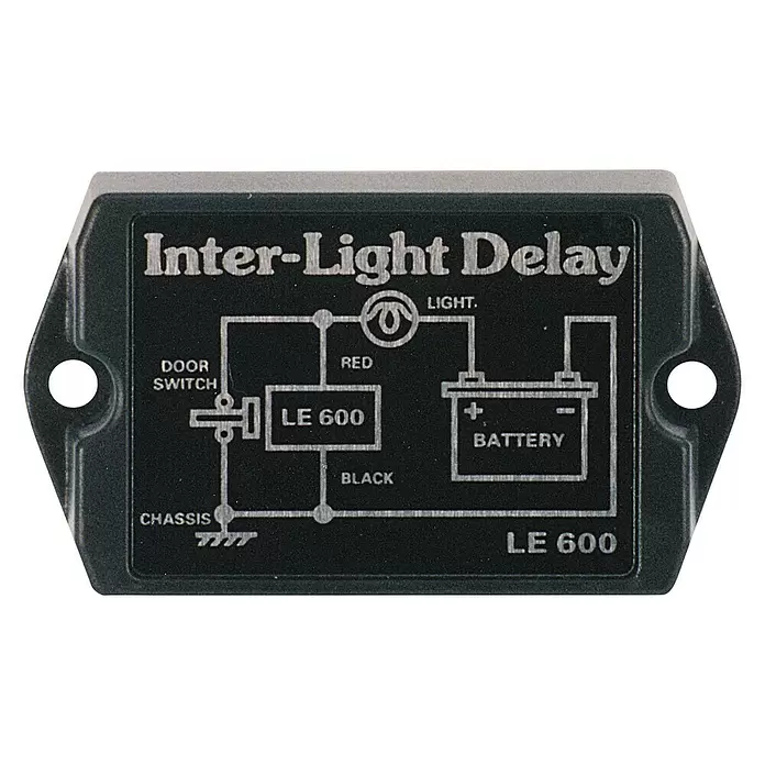 Carpoint Inbouwverlichting Vertrager - 12 V, Zwart - Top-down weergave