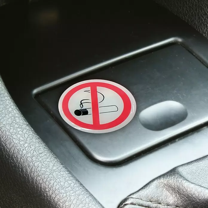Carpoint Sticker Niet Roken - 2 st., 45 mm - Close-up