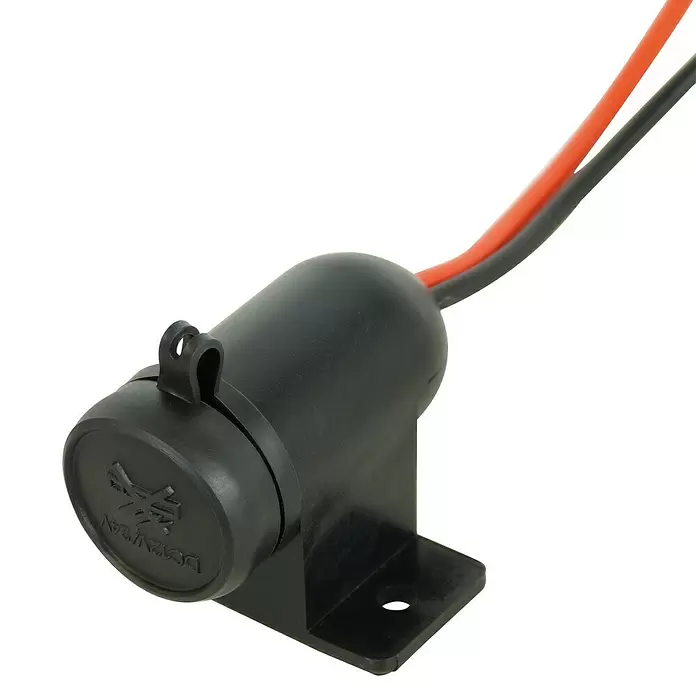 Carpoint Stekkerdoos 1-weg Opbouw - 12 - 24 V - Diagonaal zicht