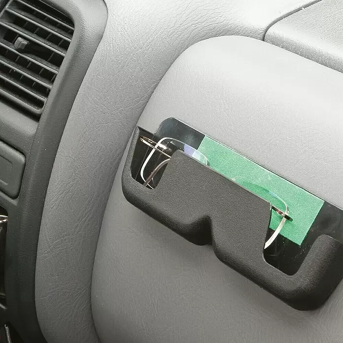 Carpoint Houder voor brillen - Zwart, Zelfklevend - Close-up