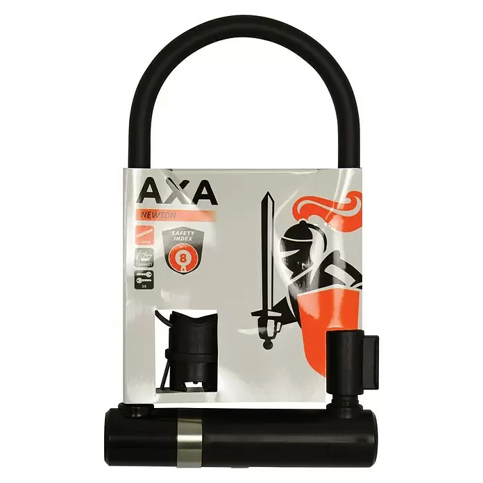Axa U-slot Newton 230 mm - 230 mm, Zwart - Top-down weergave